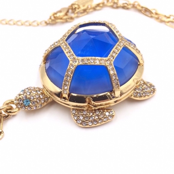 KATE SPADE • Paradise Found Turtle Locket Necklace - Picture 8 of 11